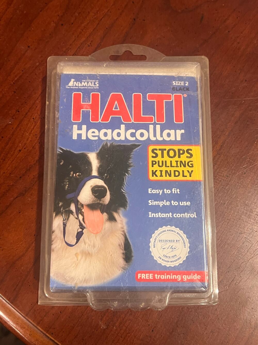 NWT Halti Head Collar Dog Lead Black Stops Pulling Kindly Easy to fit size 2